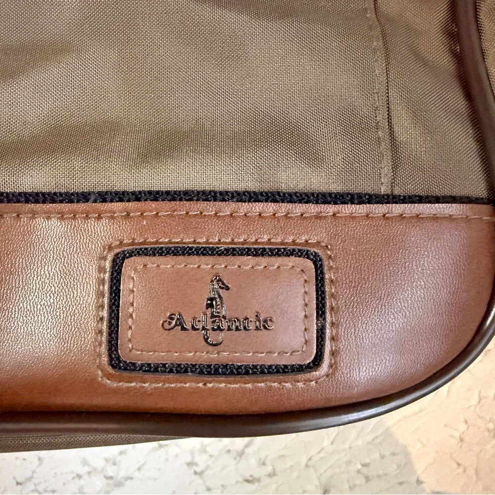 Olive and Brown Men's Messenger Bag